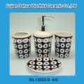 Handmade 4 pcs of ceramic bathroom decorations